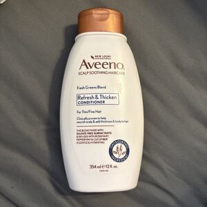 Aveeno Fresh Greens Blend Refresh & Thicken Conditioner 12 Fl Oz  Scalp Soothing